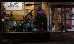 Deer Lodge Shopfront during the Parade of Lights