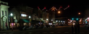 Deer Lodge Main Street during the Parade of Lights