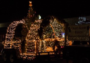 Deer Lodge Parade of Lights - Third Place: Grant-Kohrs Ranch
